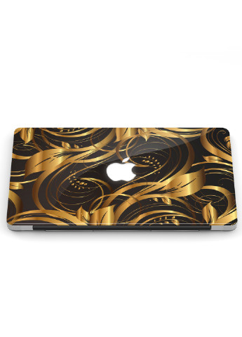 Чохол пластиковий для Apple MacBook Air 13 A1466/A1369 Золоті вензелі (Golden monograms) (6351-2316) MobiPrint (218987408)