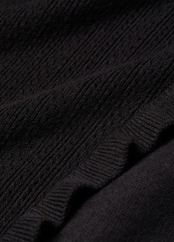 Чорна кежуал сукня H&M однотонна