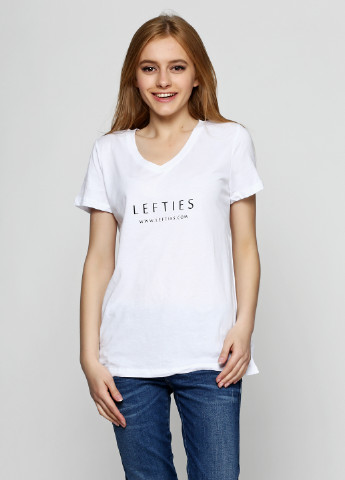 Біла літня футболка Lefties
