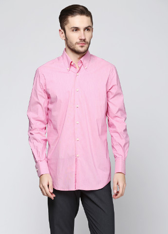 Розовая классическая рубашка однотонная GF Ferre