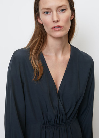 Темно-синее кэжуал платье а-силуэт Marc O'Polo однотонное