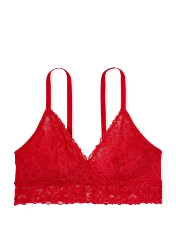 Червоний демісезонний комплект (бюстгальтер, труси) Victoria's Secret