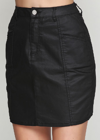 Черная кэжуал однотонная юбка Missguided мини