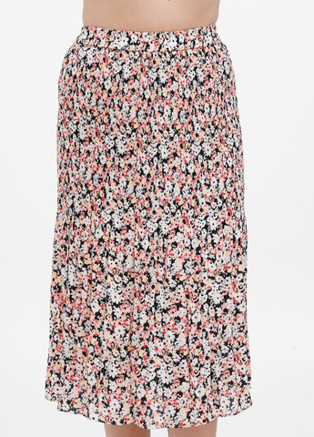 Разноцветная кэжуал цветочной расцветки юбка Marks & Spencer плиссе