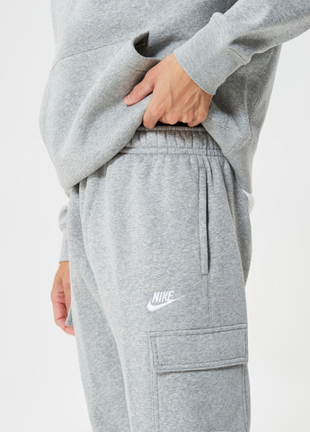Серые кэжуал демисезонные карго, джоггеры брюки Nike