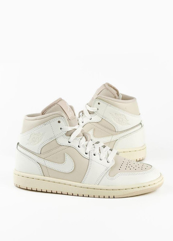 Кросівки BQ6472-201 Jordan Air 1 Mid бежеві демісезони (317223808)