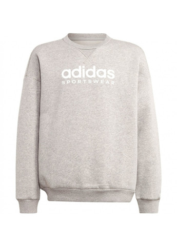 adidas свитшот логотип светло-серый спортивный хлопок