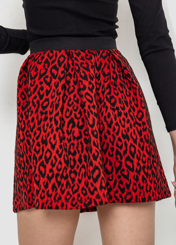 Красная кэжуал леопардовая юбка Ager клешированная