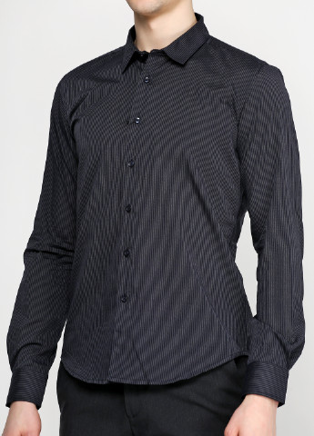 Черная кэжуал рубашка в полоску OVS с длинным рукавом