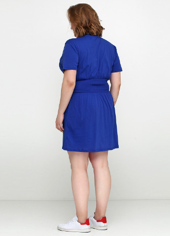 Синее кэжуал платье платье-футболка H&M однотонное