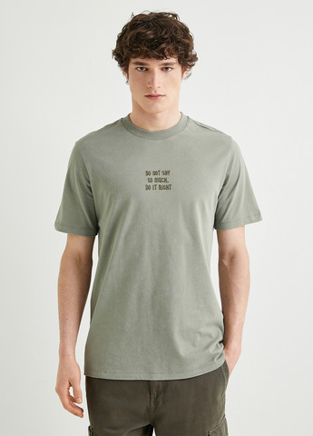Оливкова футболка KOTON