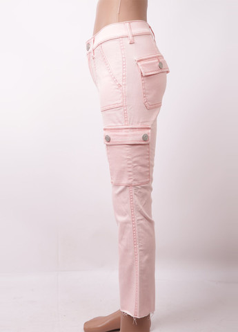 Светло-розовые демисезонные карго джинсы Justice