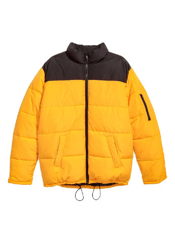 Желтая зимняя куртка H&M