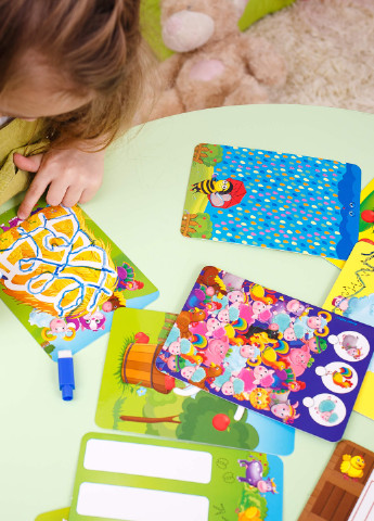 Гра настільна "Пиши та витирай. Ферма" VT5010-19 (укр) Vladi toys (255391290)