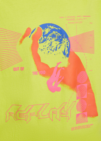 Салатова футболка Replay