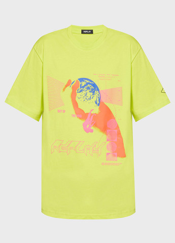Салатова футболка Replay