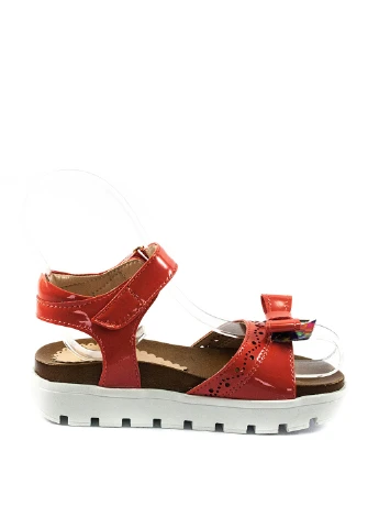 Коралловые кэжуал сандалии Foletti Kids на липучке