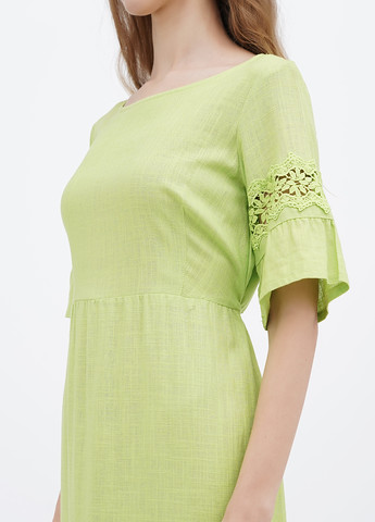 Салатова кежуал сукня а-силует Ruta-S однотонна