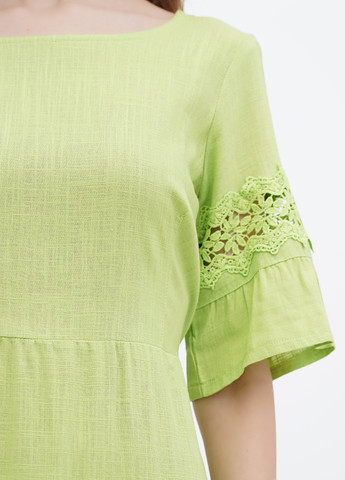 Салатова кежуал сукня а-силует Ruta-S однотонна