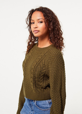 Оливковый демисезонный джемпер джемпер Jennyfer