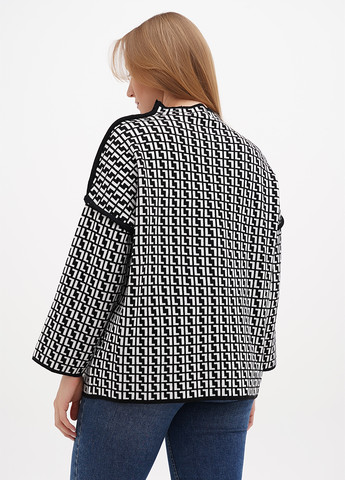 Черно-белый демисезонный свитер Kiss Me