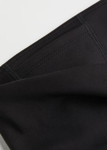 Черные демисезонные леггинсы H&M