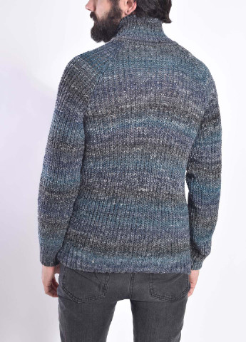 Серо-синий демисезонный свитер Bakhur