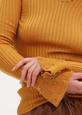 Горчичный демисезонный пуловер пуловер Imperial