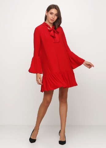 Красное кэжуал платье By Very однотонное