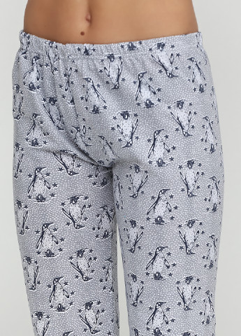Серая всесезон пижама (лонгслив, брюки) ARSMA