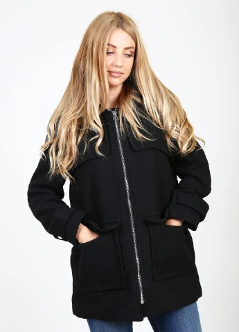 Черное демисезонное Пальто H&M