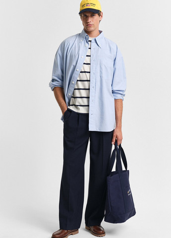 Чорно-біла футболка Gant