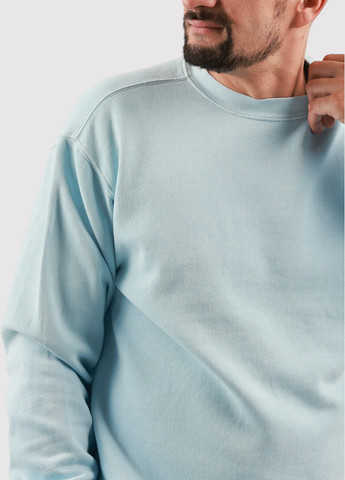 Світло-блакитний світшот tgt однотонний без декору (361422200)