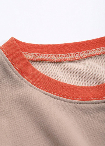 Бежевий світшот SHEIN однотонний без декору (340699850)