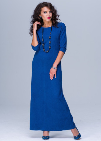Комбинированное кэжуал платье эмма махi роза синяя Jet