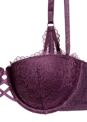 Фиолетовый бюстгальтер H&M с косточками