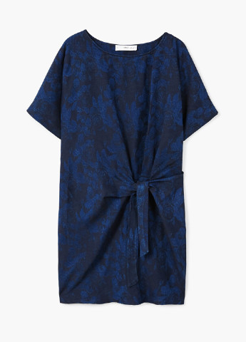 Темно-синя кежуал сукня Mango з квітковим принтом