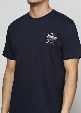 Темно-синя футболка з коротким рукавом Dobermans Aggressive
