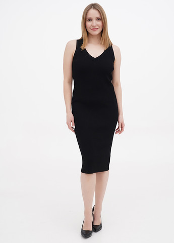 Черное кэжуал платье платье-майка, футляр Michael Kors однотонное