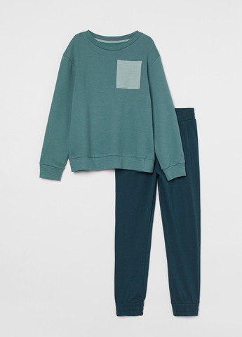 Комбінована всесезон піжама (свiтшот, штани) свитшот + брюки H&M