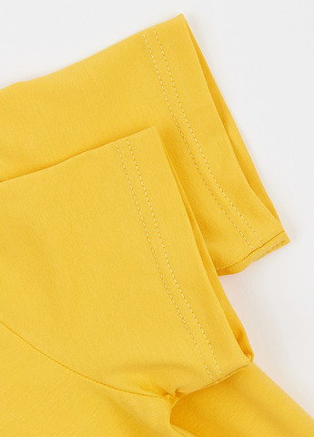 Желтая летняя футболка Garnamama