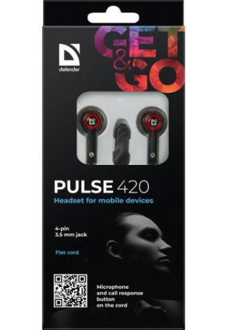 Навушники Pulse 420 Red (63424) Defender (207376671)