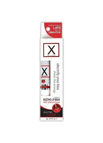 Стимулюючий бальзам для губ унісекс, вишня - X on the Lips Cherry, вишня Sensuva (251876772)