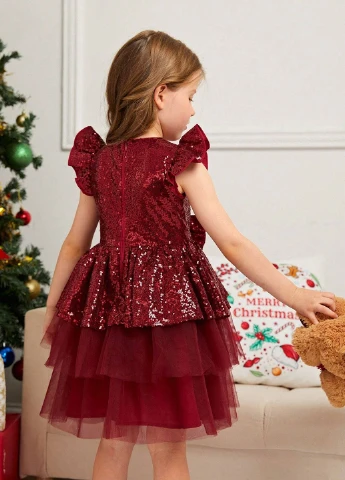 Бордова сукня SHEIN (303108510)