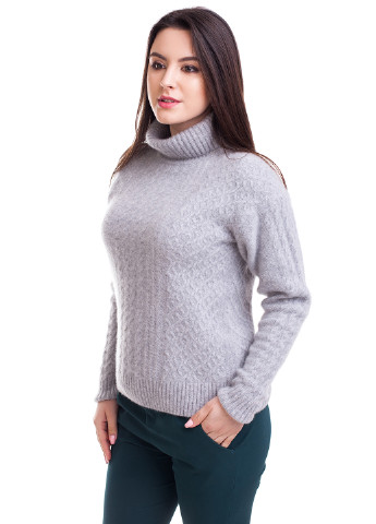 Светло-серый демисезонный свитер Bakhur