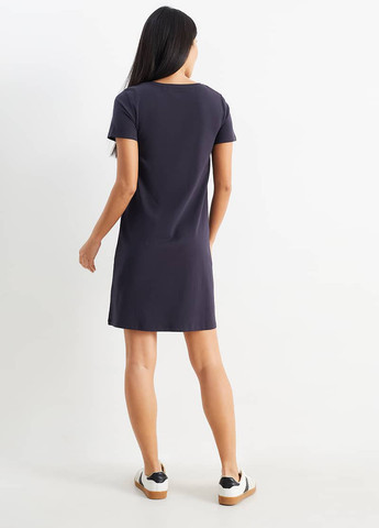 Темно-синя кежуал сукня сукня-футболка C&A однотонна