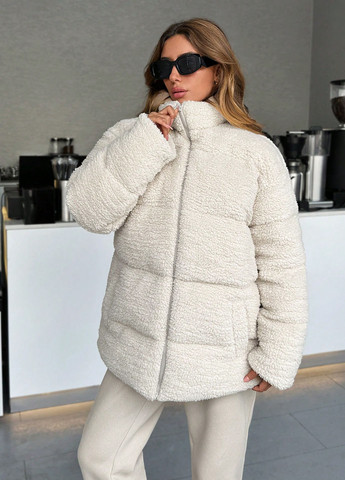 Світло-бежева зимня куртка SHEIN