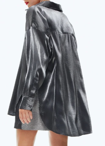 Срібна блуза H&M