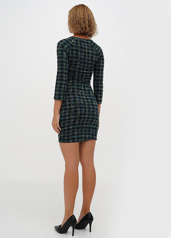 Комбінована кежуал сукня силуетна Sassofono в клітинку