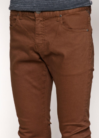 Темно-коричневые кэжуал демисезонные зауженные брюки Billabong